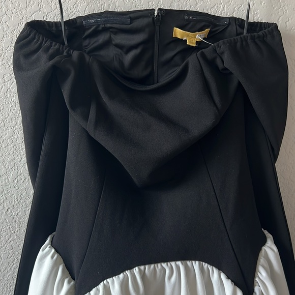 Awaylee Drop Waist Off The Shoulder Mini Dress - Picture 3 of 13